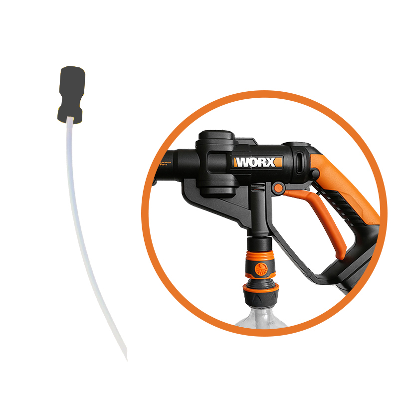 Gardening Tools Drawing - Worx Hydroshotボトルキャップ用コネクター,ドローホース付き,オレンジまたは黒,送料無料