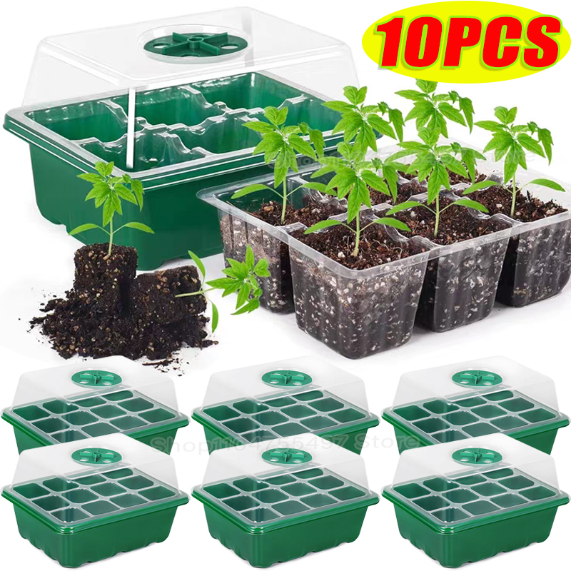 湿度調整可能なドームとベース付きの種子育成キット、屋内ミニ温 - Propagation Tray Dome のレビューと価格