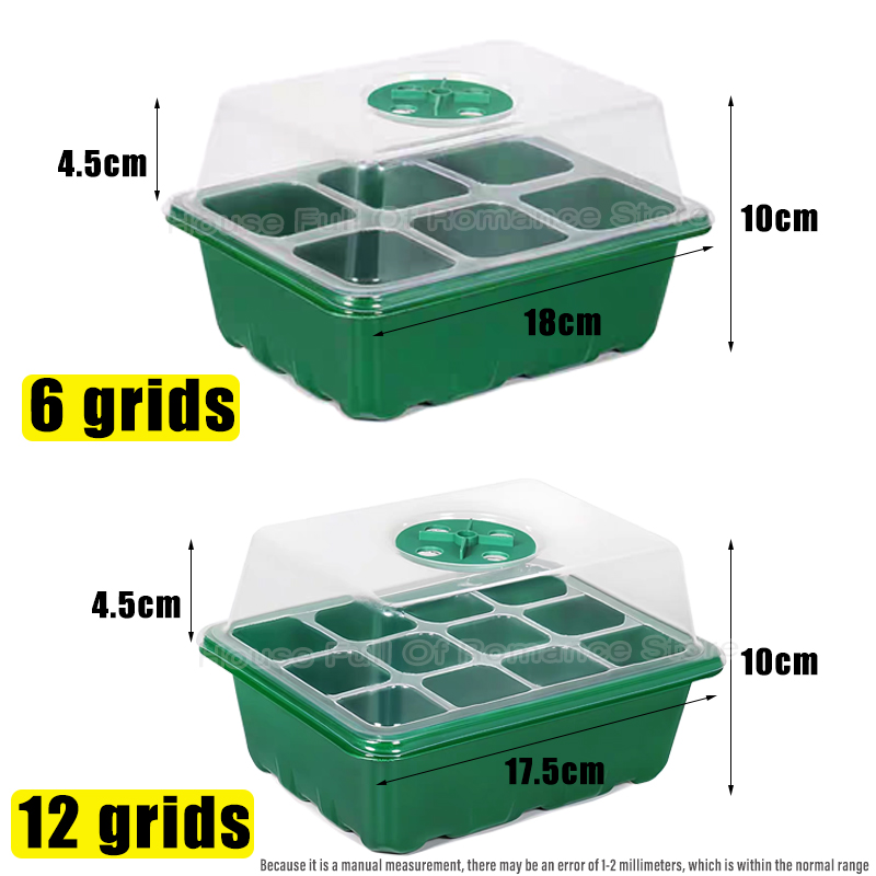 6/12グリッド育苗トレイ、種まきキット、調整可能な湿度ドー - Propagation Tray Dome のレビューと価格