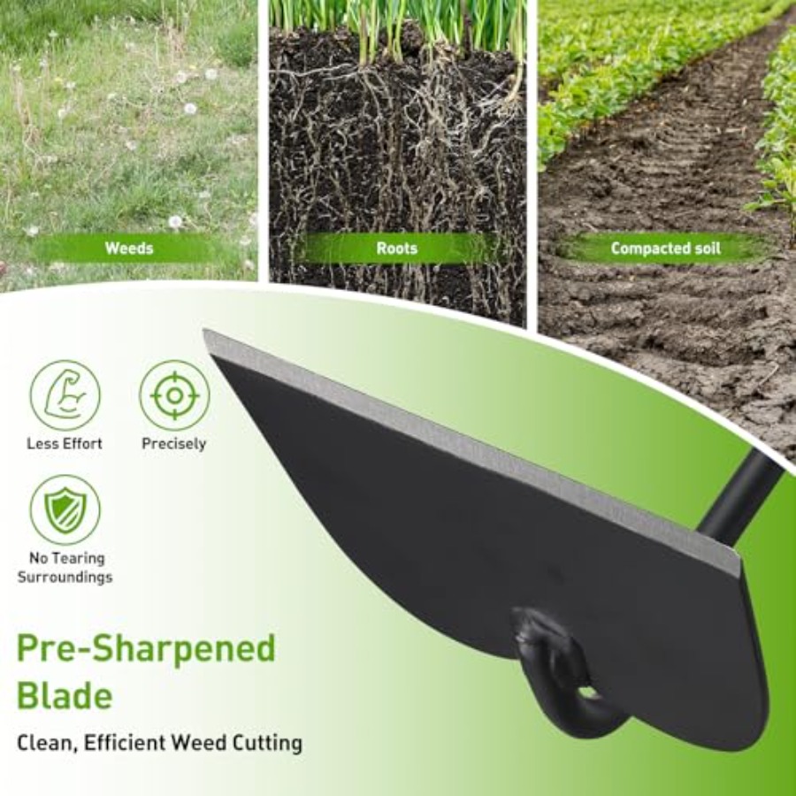除草用ガーデンホー、頑丈なドローホー、耕起、耕耘、溝掘り、畝 - Gardening Tools Drawing のレビューと価格