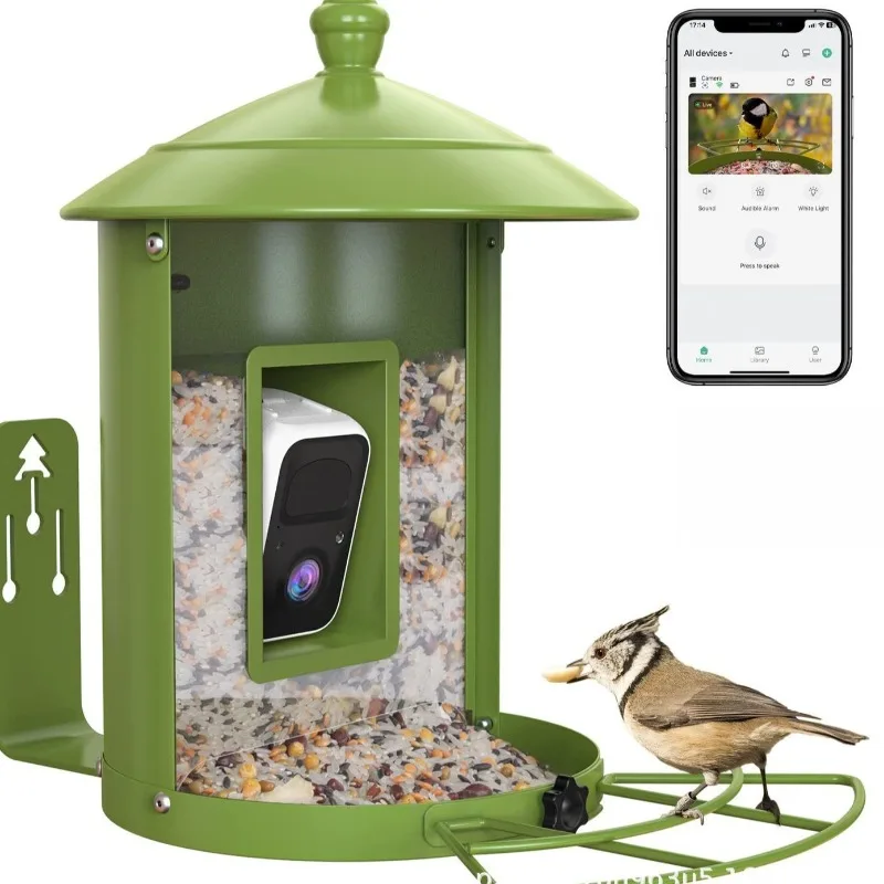 AI搭載カメラ付き屋外ガーデン用インテリジェントバードフィー - Gardening Tools Definition のレビューと価格