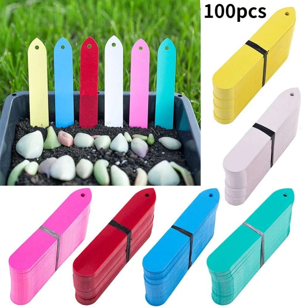 100個入り 植物ポットマーカー ガーデン苗床用プラスチック - Plant Label Tags のレビューと価格