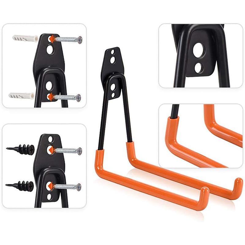 N$ ヘビーデューティー壁掛け鉄製フック ガレージオーガナイ - Gardening Tools Organizer のレビューと価格