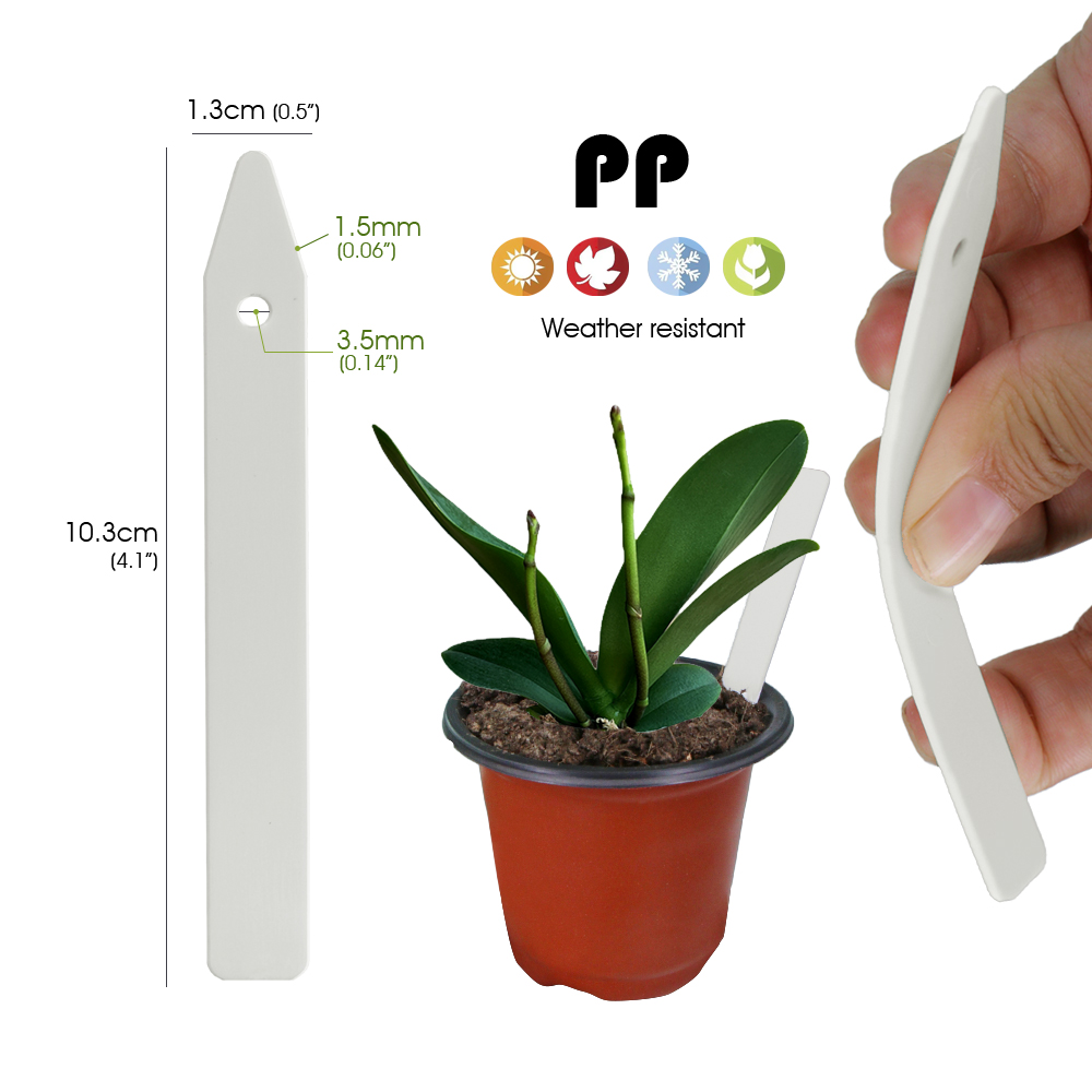 先のとがった植物ラベル、耐退色性の書き込み可能な表面、マット - Plant Label Tags のレビューと価格