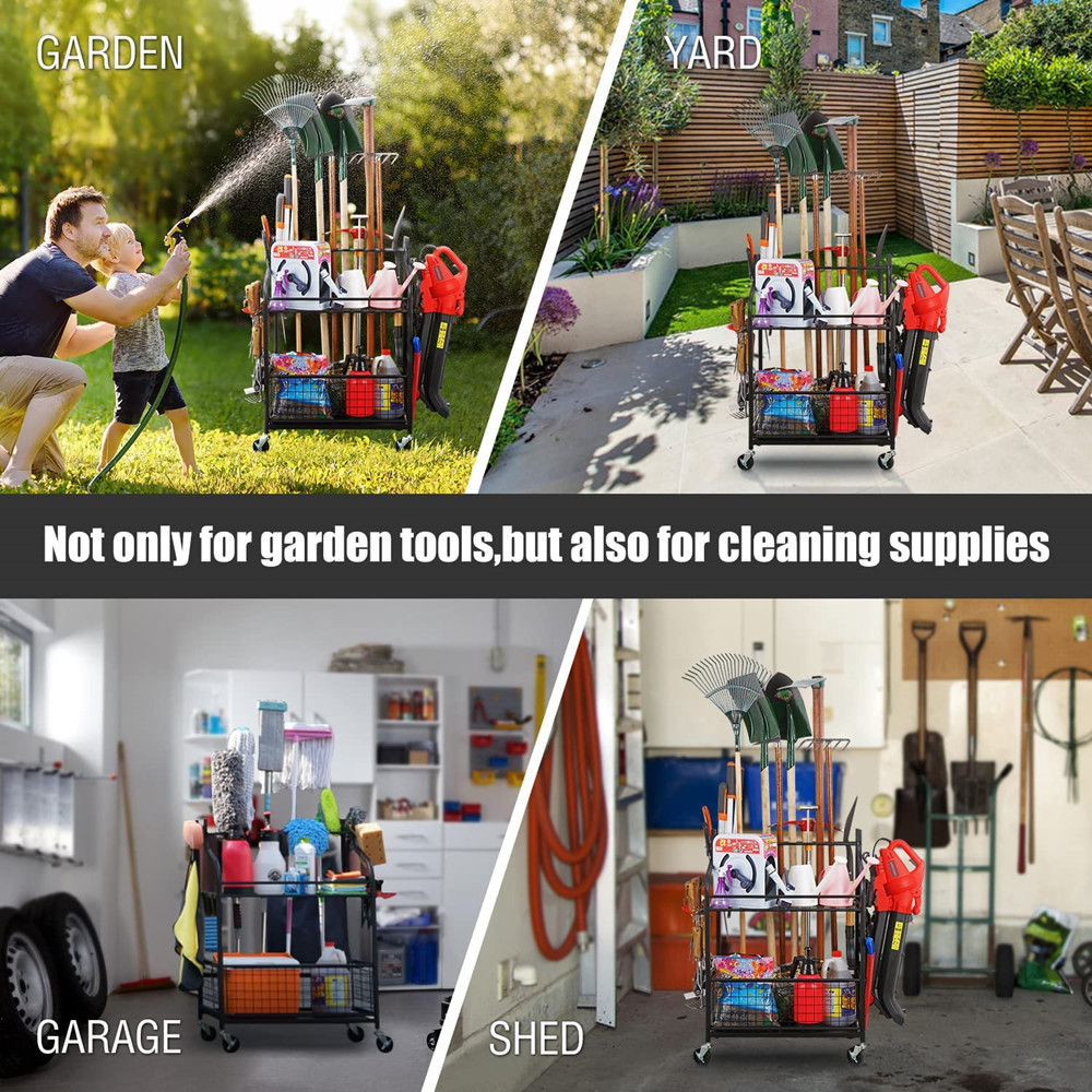 ガーデンツールオーガナイザー、庭用具整理、ガレージツールホル - Gardening Tools Organizer のレビューと価格