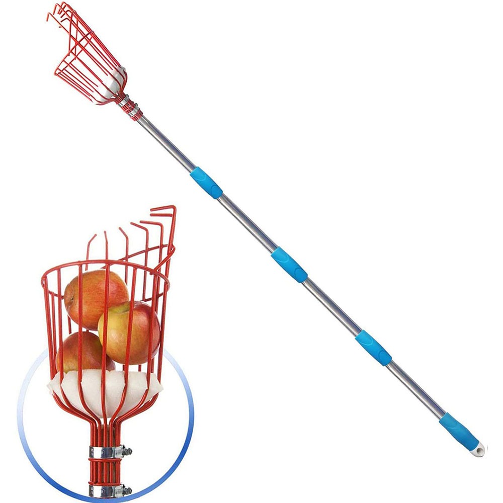 260cmフルーツピッカー、深さ調整可能なバスケット、便利な - Gardening Tools Sale のレビューと価格